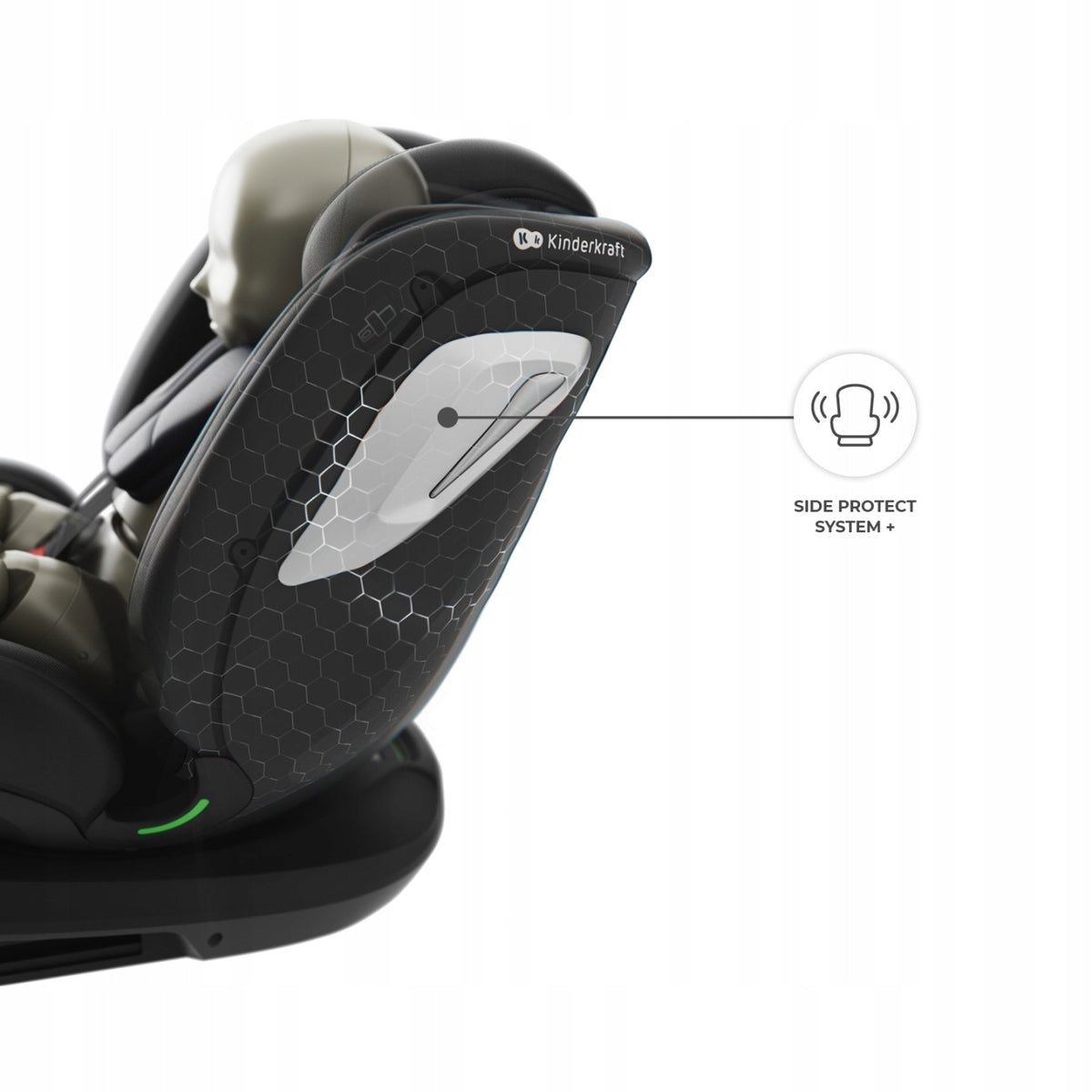 CHILD CAR SEAT 0 36 ISOFIX KINDERKRAFT I-GROW 2 Manufacturer code KCIGRO02BLKPL00
