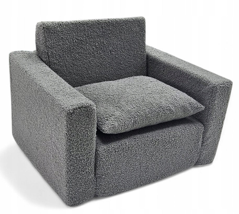 CHILD SEAT RECLINING COUCH CHAIR BOUCLE POUF GRAPHITE Manufacturer code 200