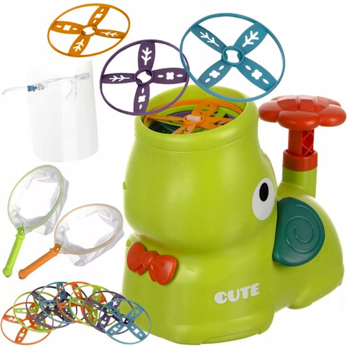 CHILDREN PLAYING ON FRESH FLYING DISC LAUNCHER