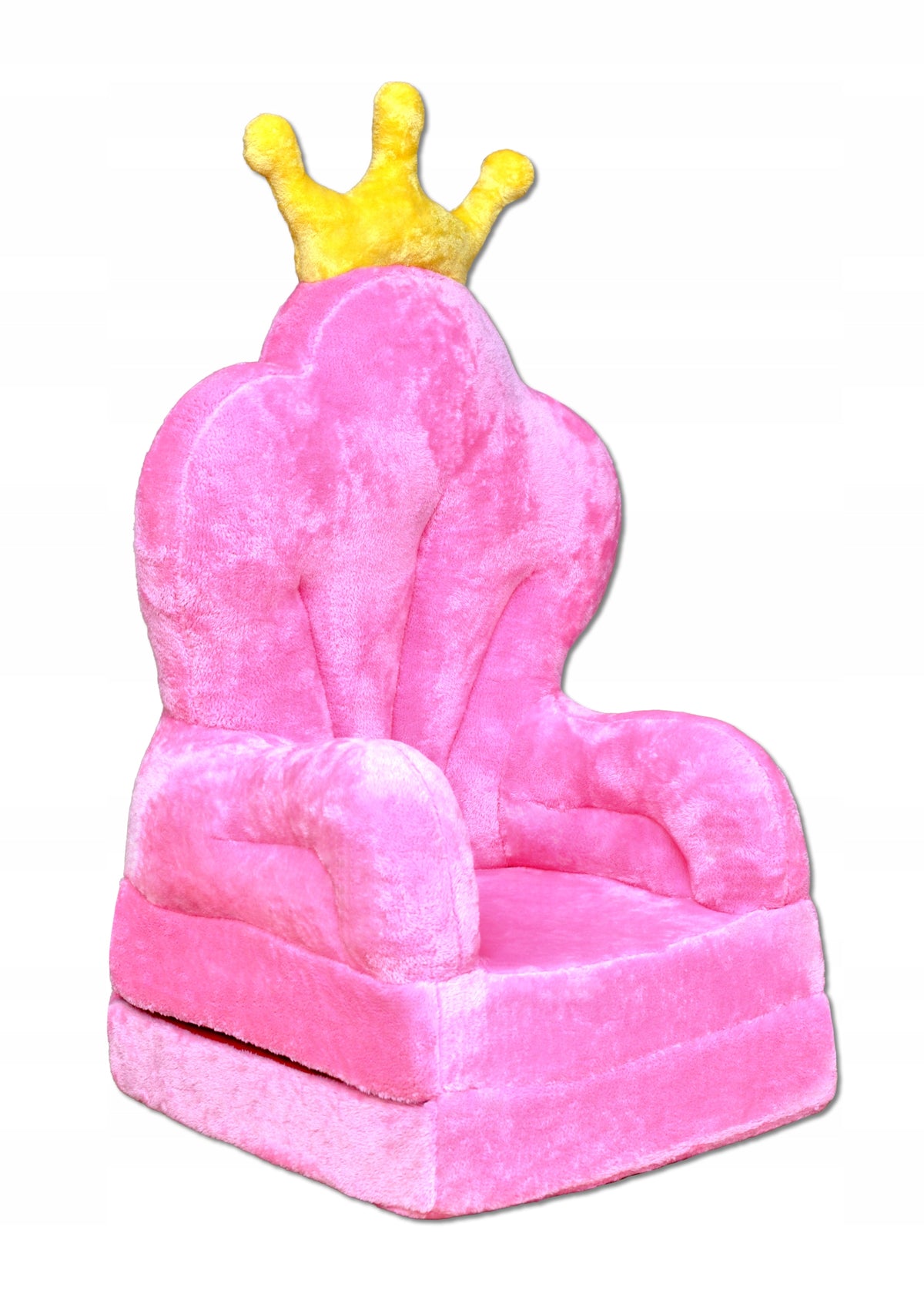 CHILDREN'S ARMCHAIR RECLINING PLUSH SEAT POUF PINK THRONE Manufacturer code Fotel Tron