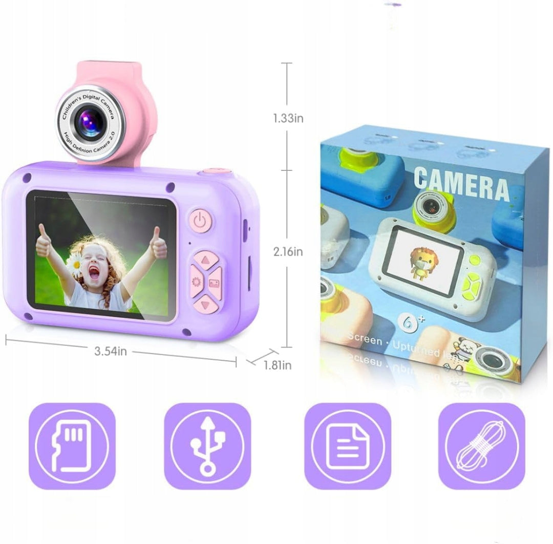 CHILDREN'S CAMERA ARNSSIEN DIGITAL SELFIE 180° CAMERA 32GB Manufacturer code Aparat Kamera dla dzieci + karta pamięci 32GB