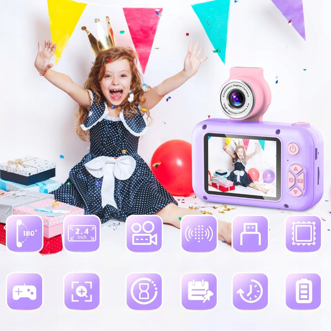 CHILDREN'S CAMERA ARNSSIEN DIGITAL SELFIE 180° CAMERA 32GB Packaging status original