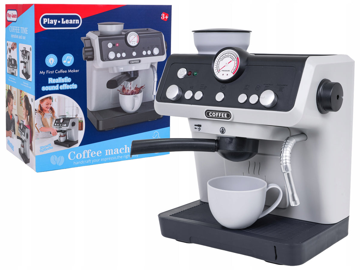 CHILDREN'S COFFEE MAKER AUTOMATIC BARISTA SET LED SOUND + CUP Brand Bemi Toys