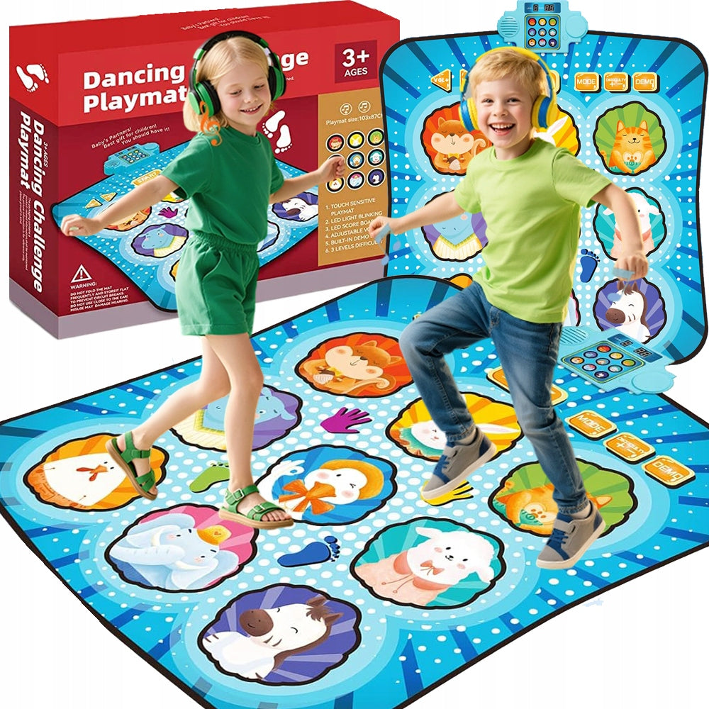 CHILDREN'S DANCE MAT 8 MUSIC TRACKS 4 GAME MODES ADJUSTABLE VOLUME