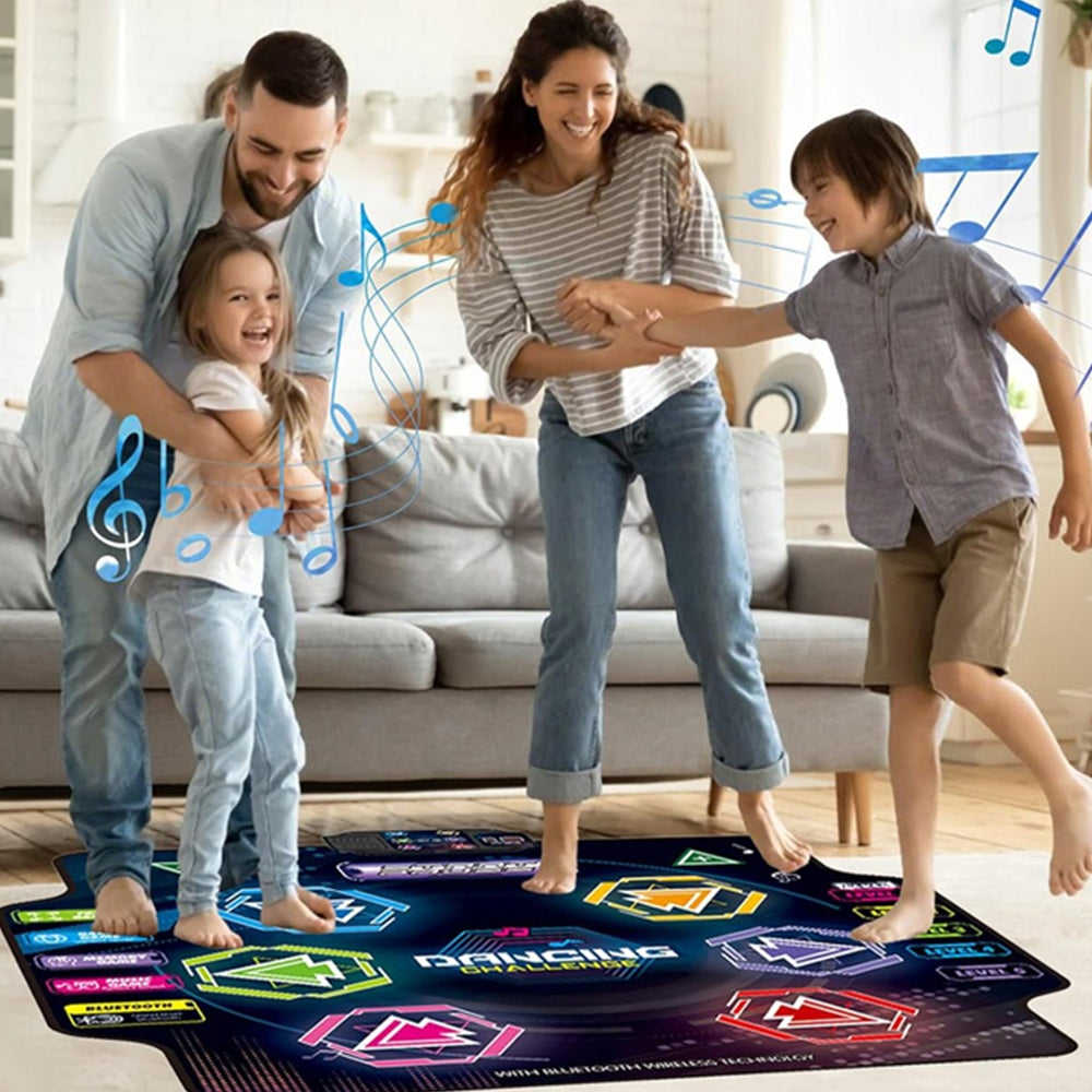 CHILDREN'S DANCE MAT BLUETOOTH 5 GAME MODES 6 LED MUSIC MAT Manufacturer code Mata do tańca muzycznego