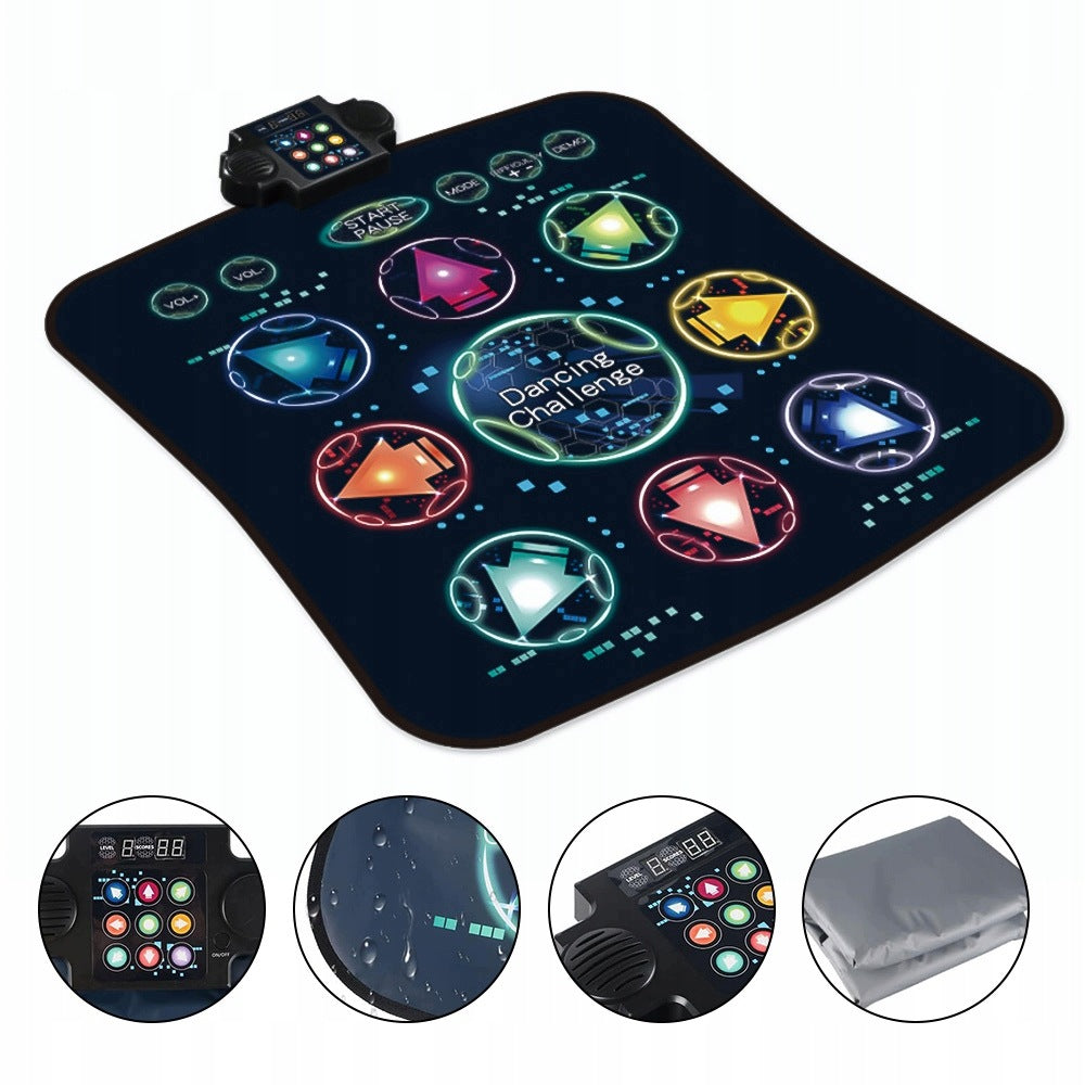 CHILDREN'S DANCE MAT INTERACTIVE GAME 8 SONGS LED ARROW 3-12 YEARS Product weight with unit packaging 0.77 kg