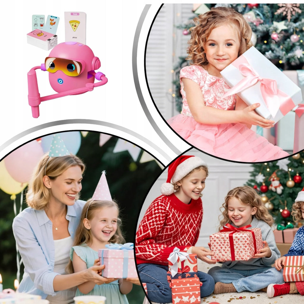 CHILDREN'S DRAWING ROBOT TOY WITH RECHARGEABLE BATTERY 100 EDUCATIONAL CARDS Brand no brand