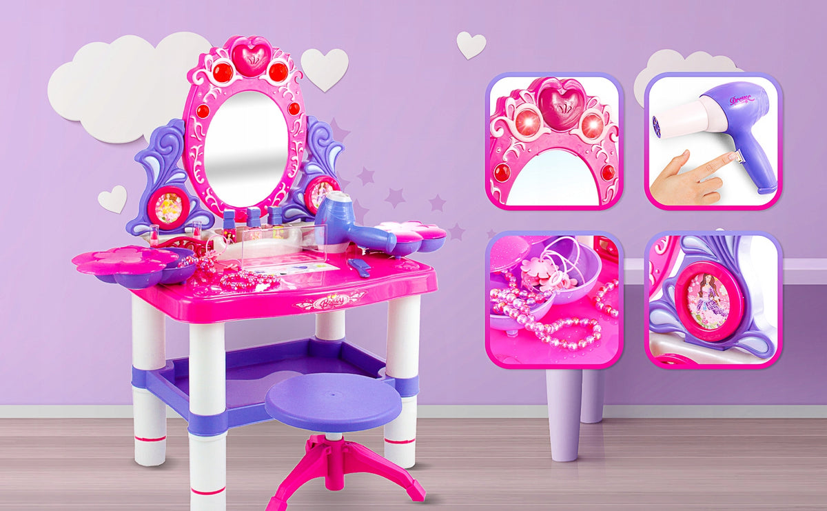 CHILDREN'S DRESSING TABLE ACCESSORIES LIGHT SOUND DRYER JEWELRY Manufacturer code KP2798