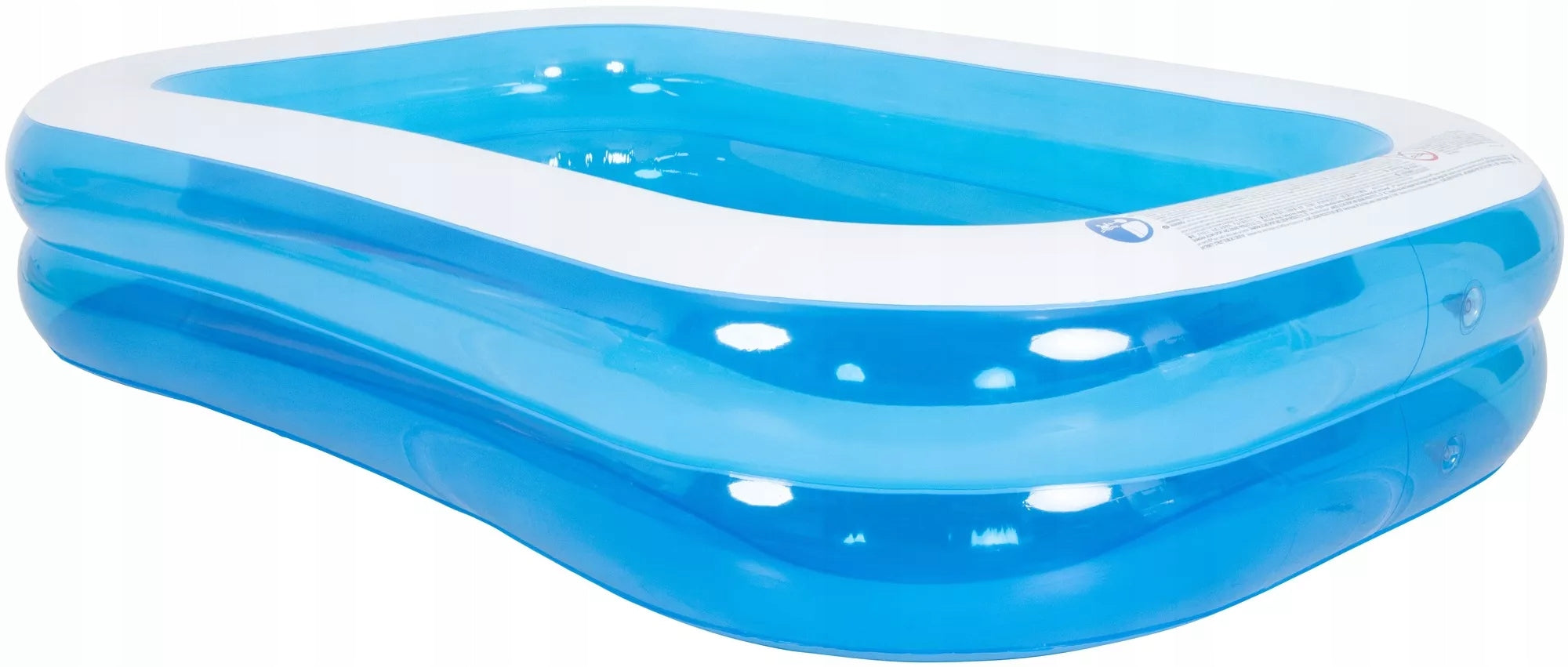 CHILDREN'S INFLATABLE GARDEN POOL FAMILY RECTANGULAR PUMPED LARGE XL Packaging status original