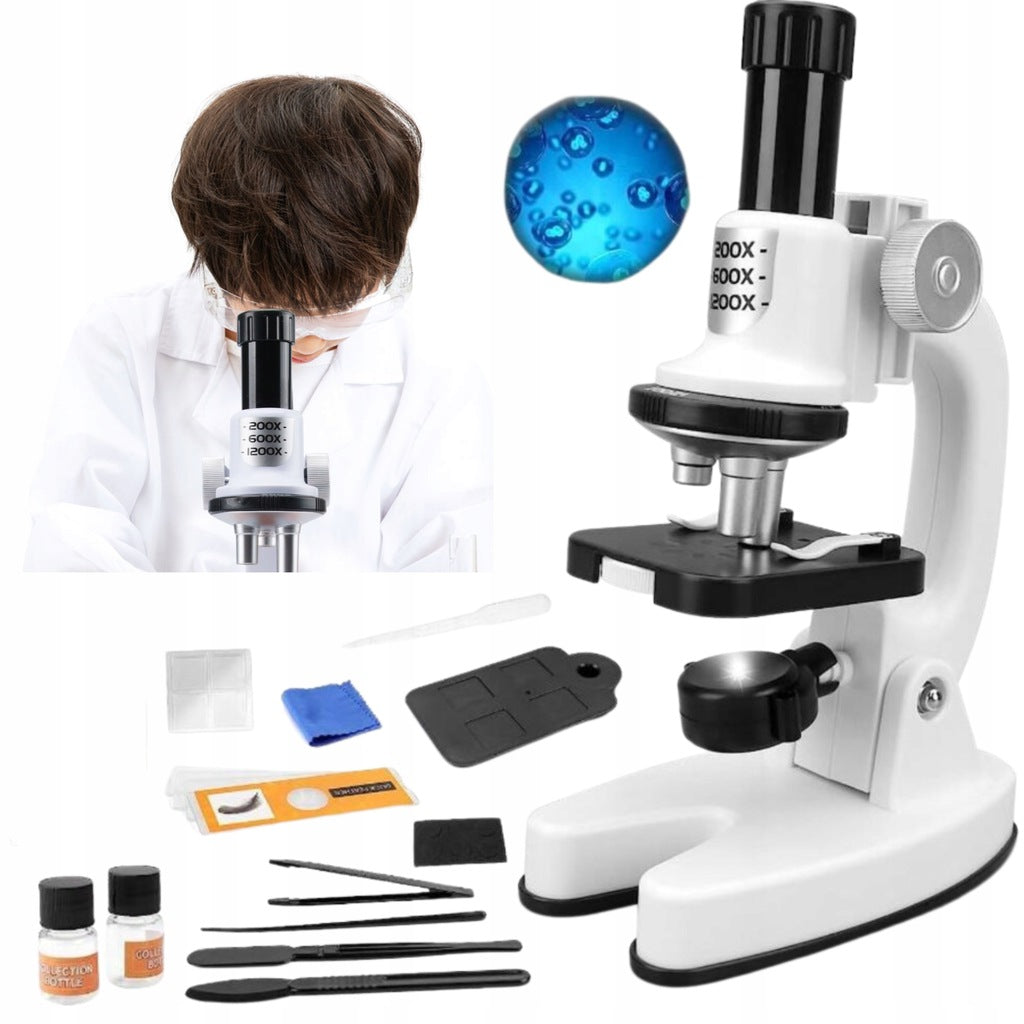 CHILDREN'S MICROSCOPE DIGITAL LED 1200x EDUCATIONAL SCIENCE KIT Akcesoria Manufacturer code Mikroskop lupa zestaw edukacyjny prezent
