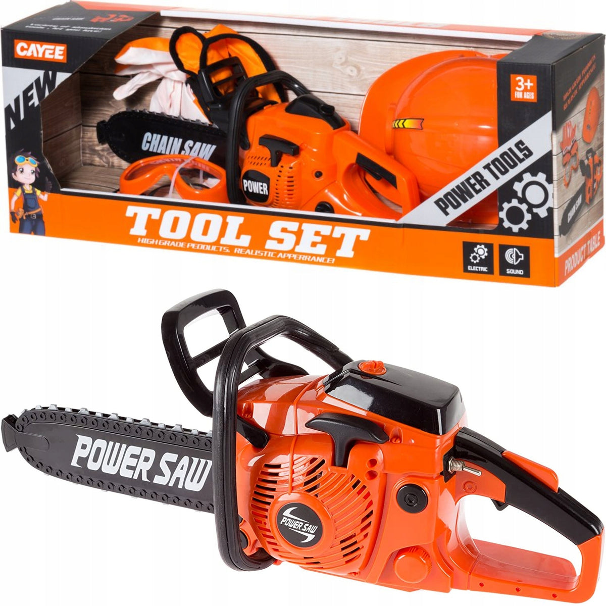 CHILDREN'S MOTOR SAW LARGE 4in1 Diesel Set