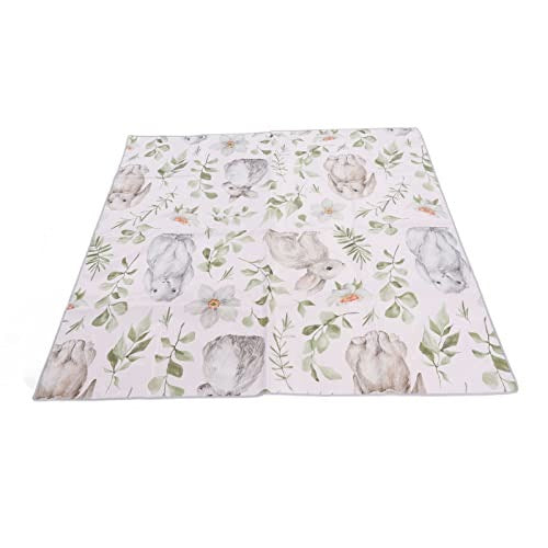 CHILDREN'S PLAY MAT RABBIT PATTERN 130X130CM FOLDABLE PORTABLE Brand no brand