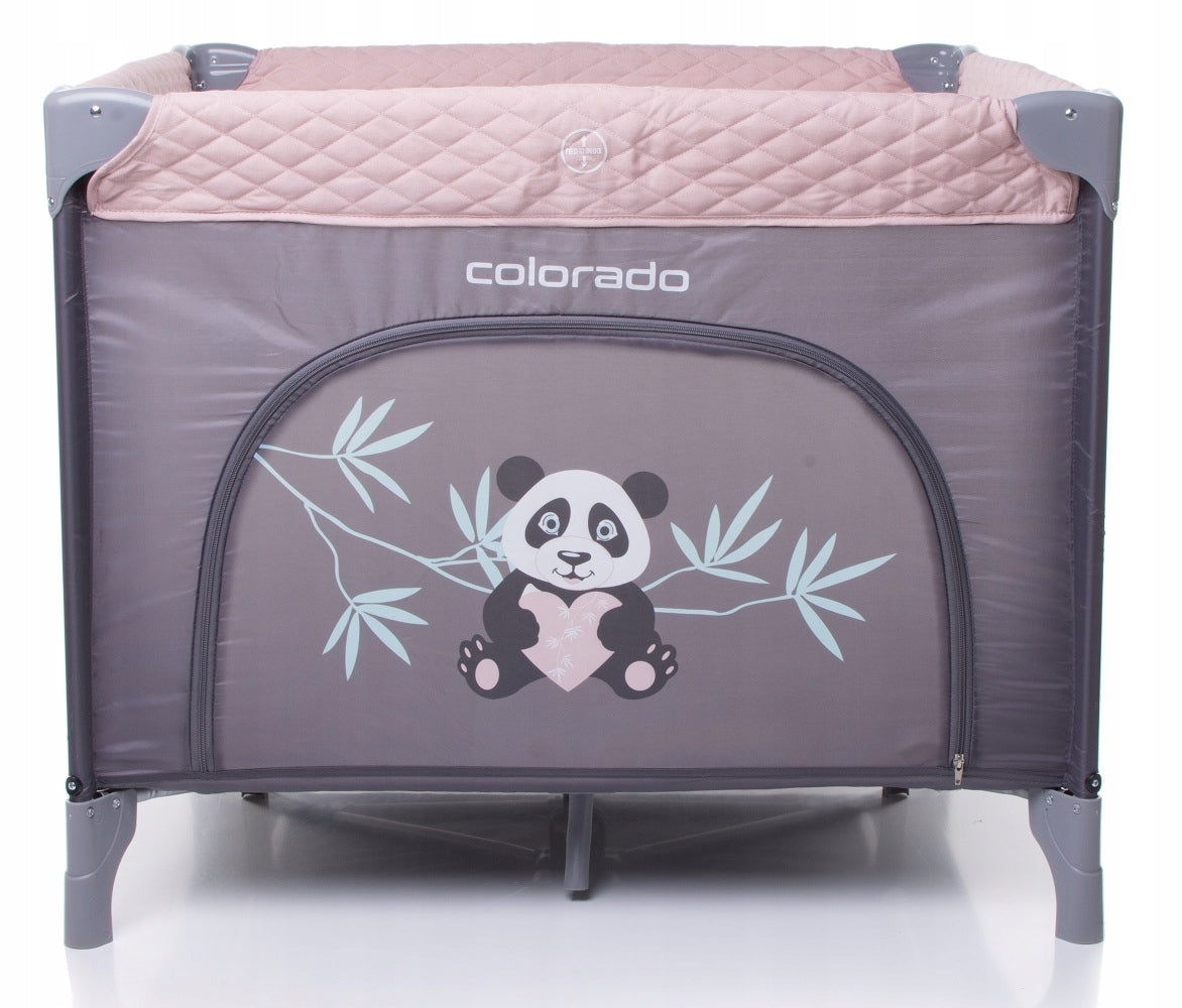 CHILDREN'S PLAYPEN 4BABY COLORADO PINK 93x93 cm SAFE FOLDING BAG Kind playpen