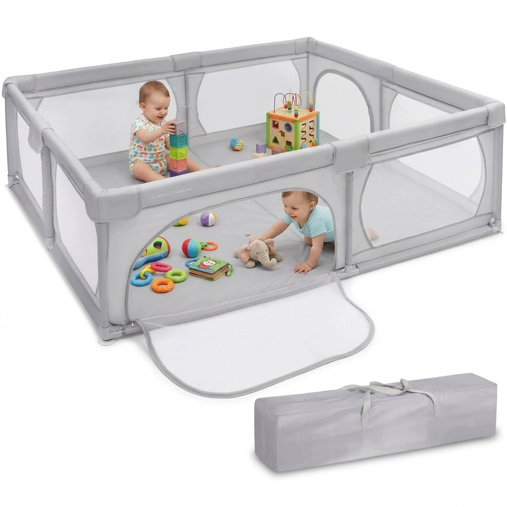 CHILDREN'S PLAYPEN PROTECTIVE 200x180cm SQUARE TOYS DRY POOL FOR CHILDREN