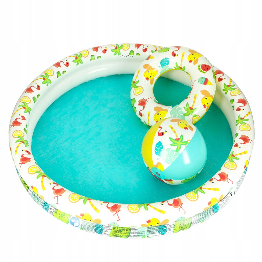 CHILDREN'S POOL INFLATABLE GARDEN ROUND GARDEN SET WITH BALL AND WHEEL Manufacturer code 5907184355306