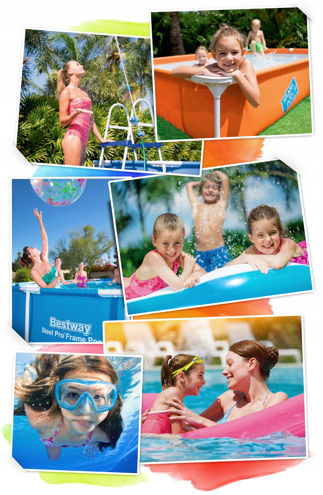 CHILDREN'S POOL INFLATABLE GARDEN SHOWER TRAY FAMILY Spider-Man BESTWAY > Series 6912614312889