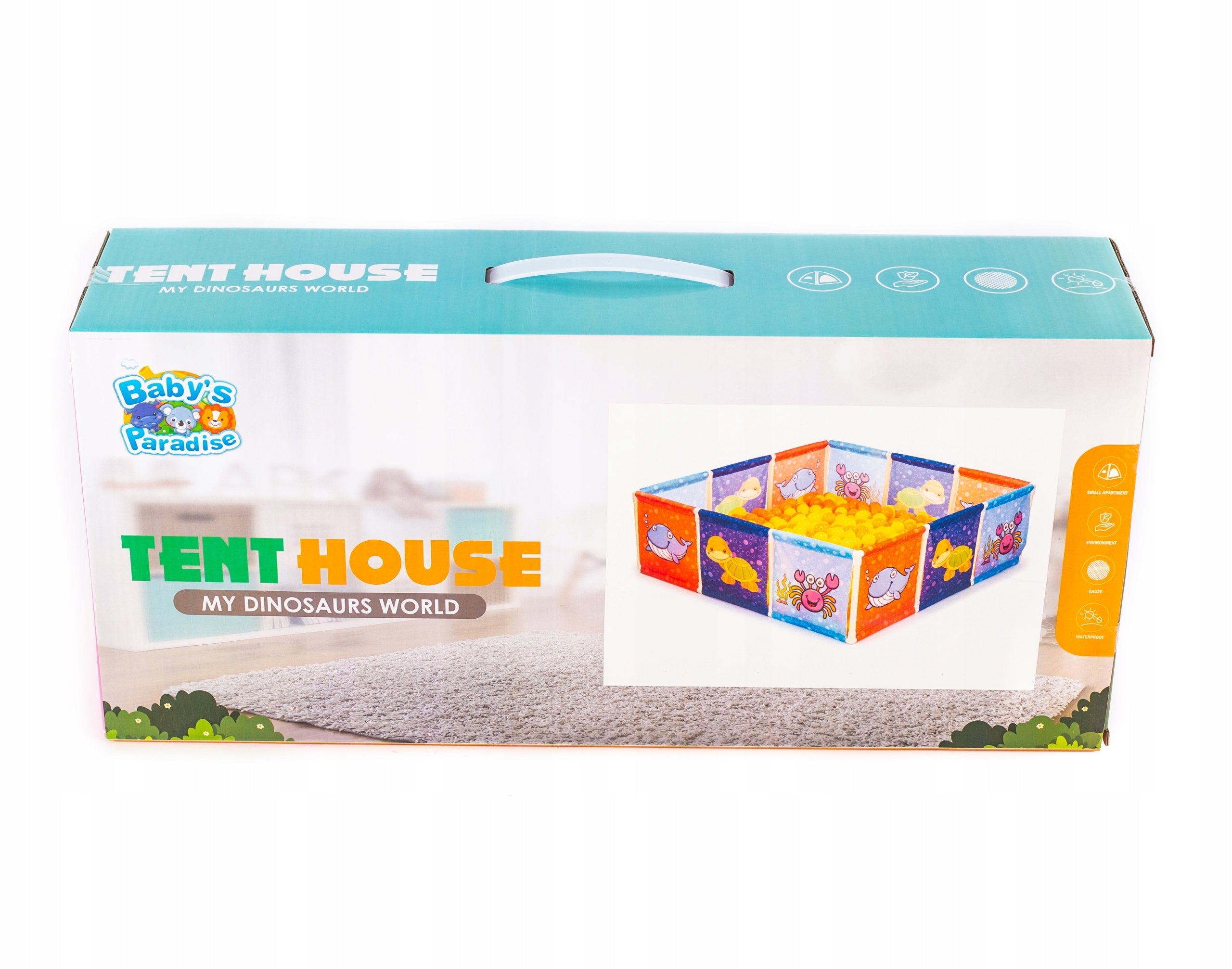 CHILDREN'S POOL SQUARE TOYS 105x105x35 CM Brand Midex