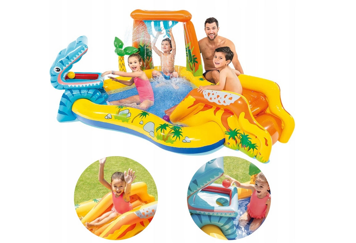 CHILDREN'S POOL WATER PLAYGROUND INTEX DINOSAUR FOUNTAIN BALLS XXL SUMMER Manufacturer code 57444NP
