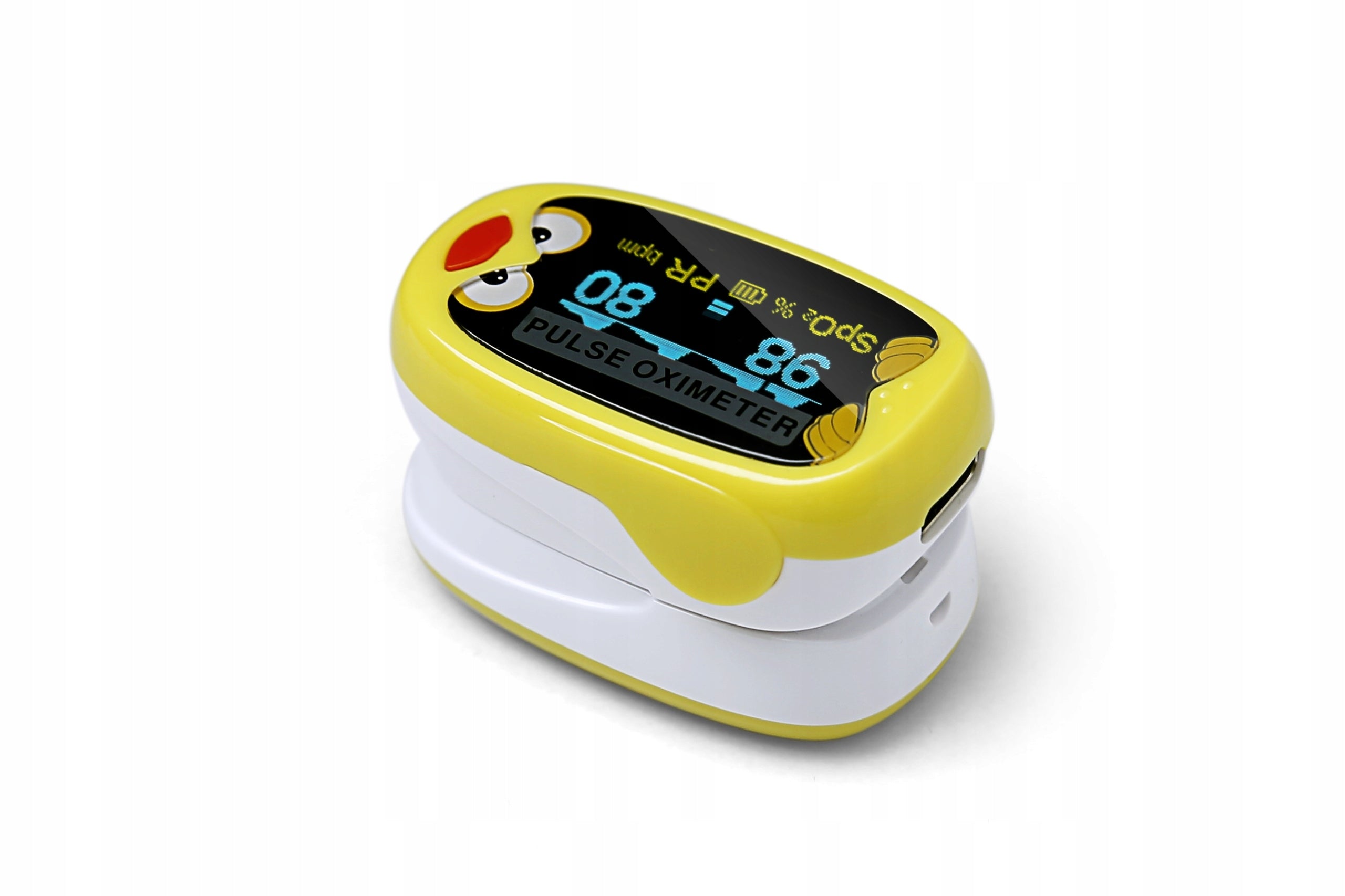 CHILDREN'S PULSE OXIMETER OLED FINGER HEART RATE MONITOR + lanyard Medical device no