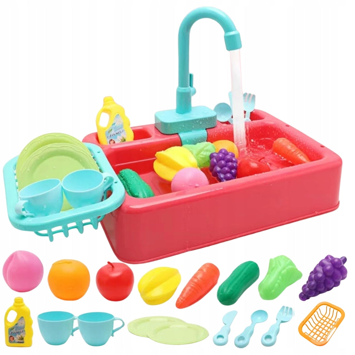 CHILDREN'S SINK FOR WASHING DISHES SINK TOY WATER RELEASE FUNCTION Packaging status original