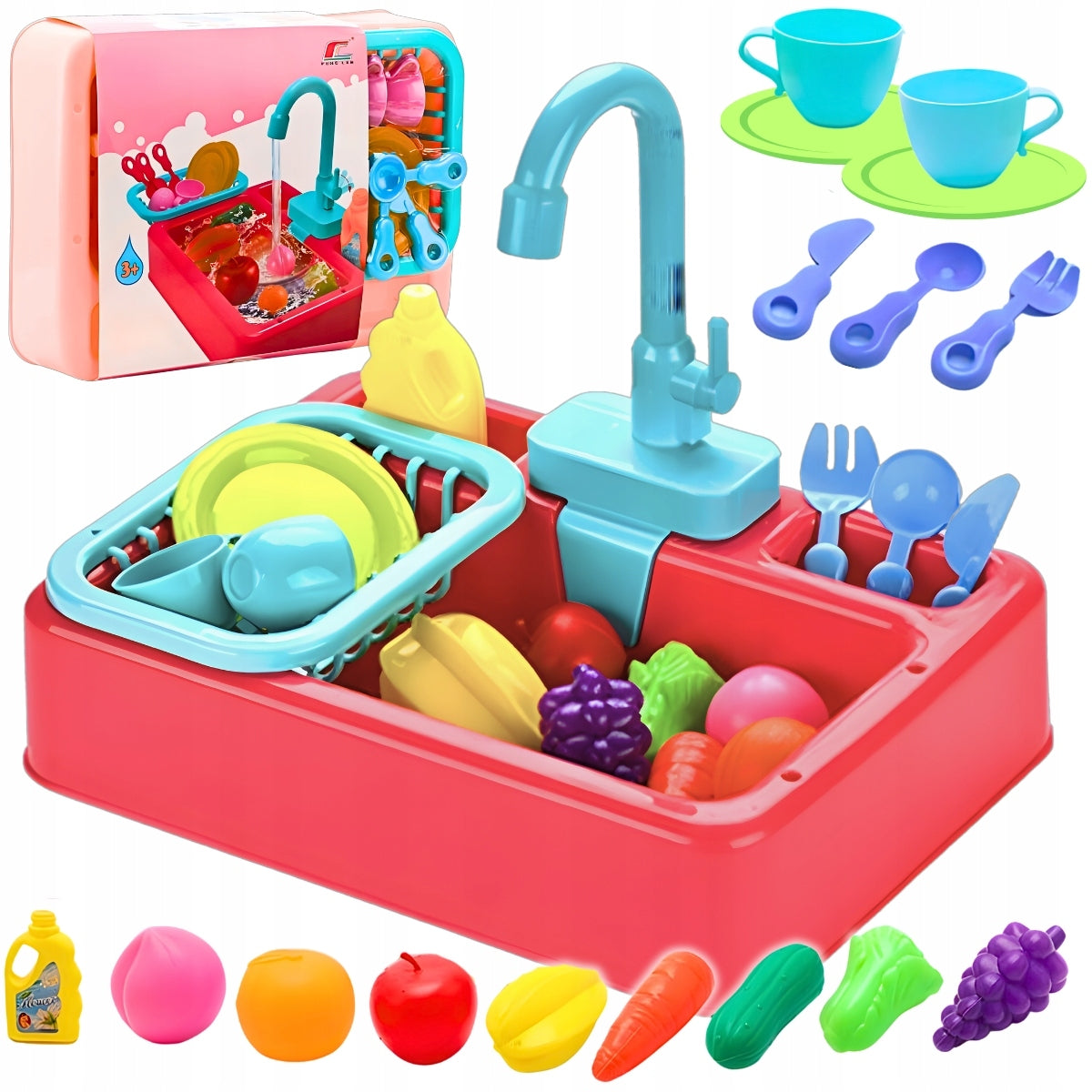 CHILDREN'S SINK FOR WASHING DISHES SINK TOY WATER RELEASE FUNCTION