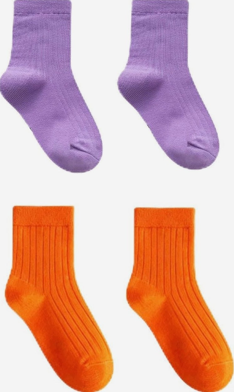 CHILDREN'S SOCKS NEON COMFORTABLE SOFT COLORFUL CHEERFUL LONG 5-8 YEARS
