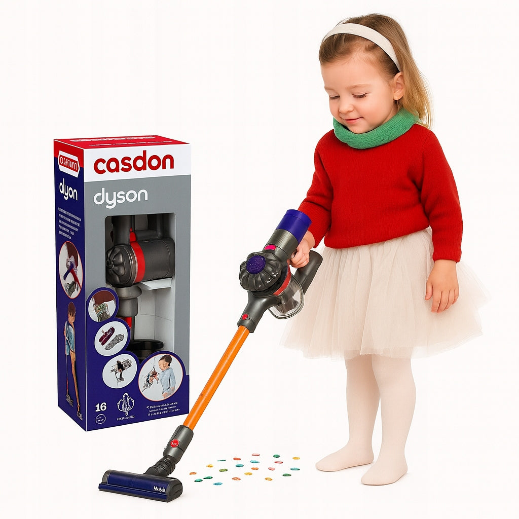 CHILDREN'S VACUUM CLEANER CASDON DYSON WIRELESS FOR CHILDREN SOUND TO HELP