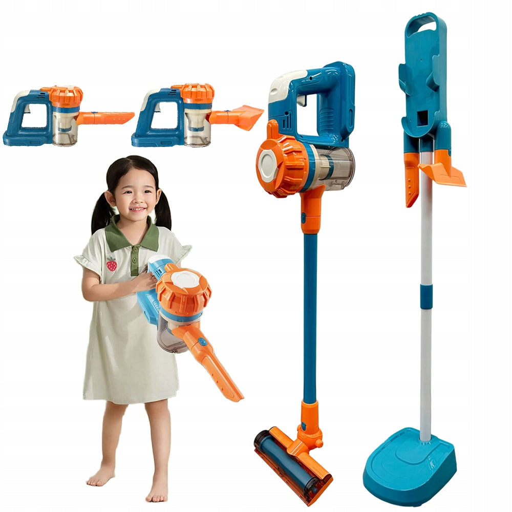 CHILDREN'S VACUUM CLEANER TOY 3IN1 EDUCATIONAL STRING FUNCTION FOR CHILDREN 3+