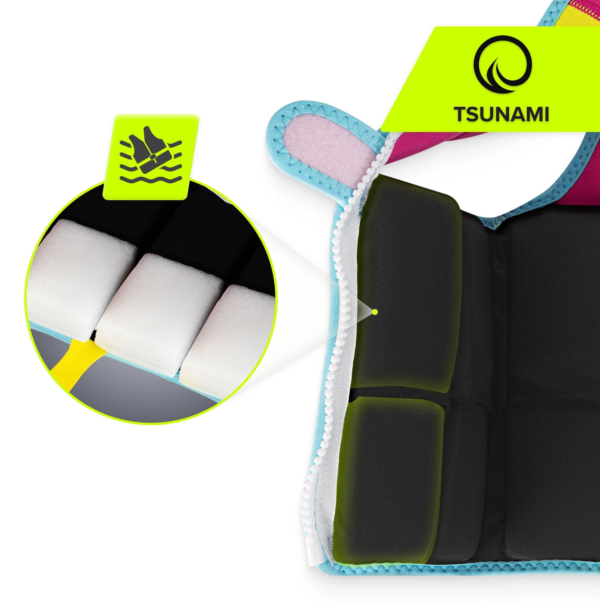 CHILDREN'S VEST FOR LEARNING TO SWIM BUOYANCY FOAM 2-3 YEARS 19KG EAN (GTIN) 5905973406741