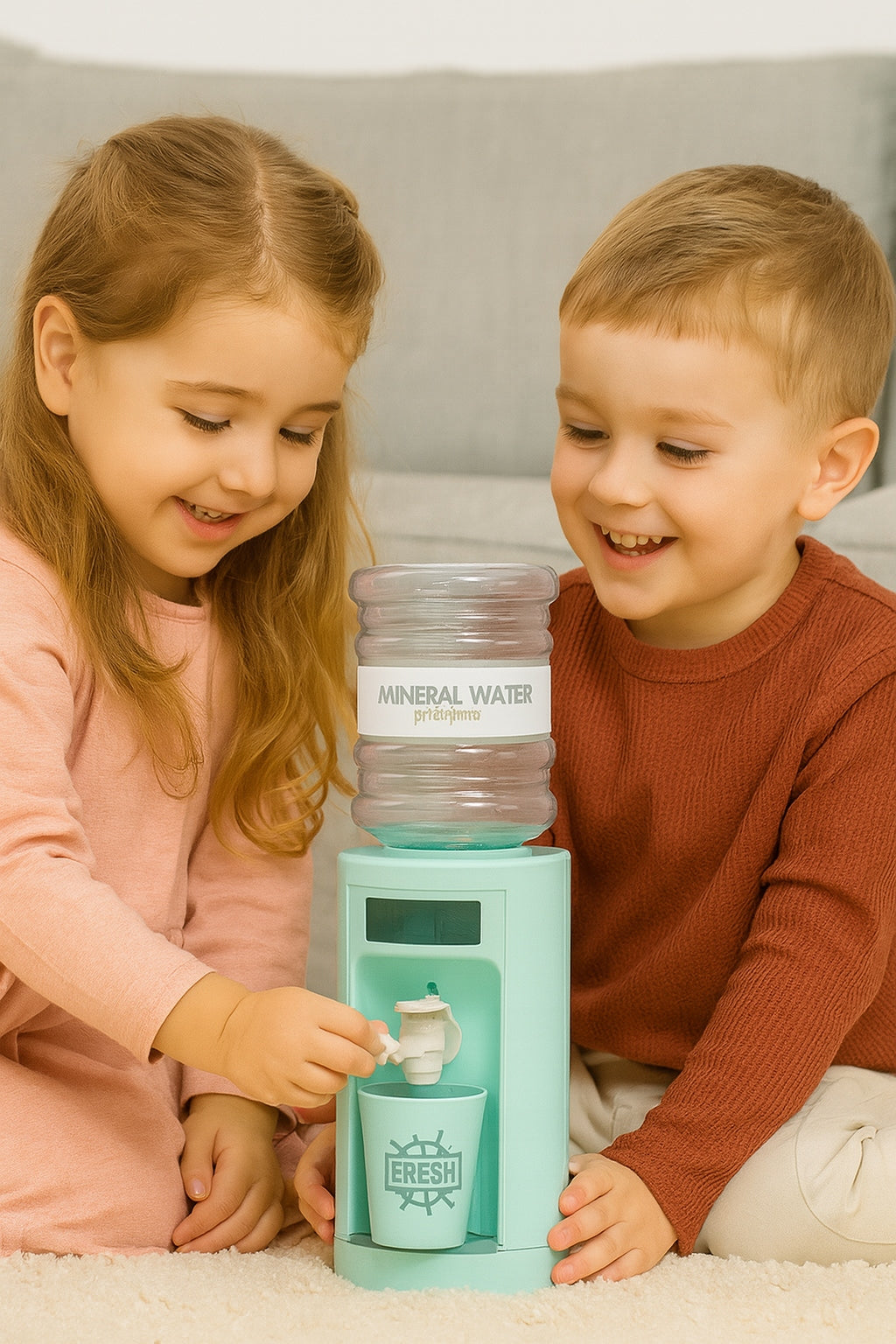 CHILDREN'S WATER DISTRIBUTOR Beverage Dispenser Household Toy for Kitchen Manufacturer code A1004-4-PCS