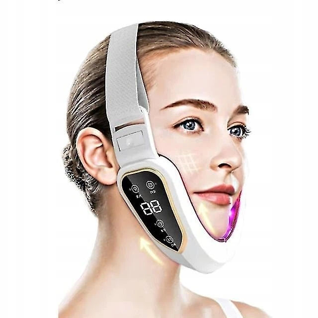 CHIN FACE MASSAGER LIFTING VIBRATION CHARGING USB LED