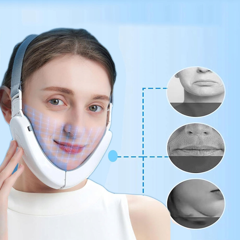 CHIN MASSAGER EMS V SHAPE 12 LEVELS FACE LIFT Packaging status original