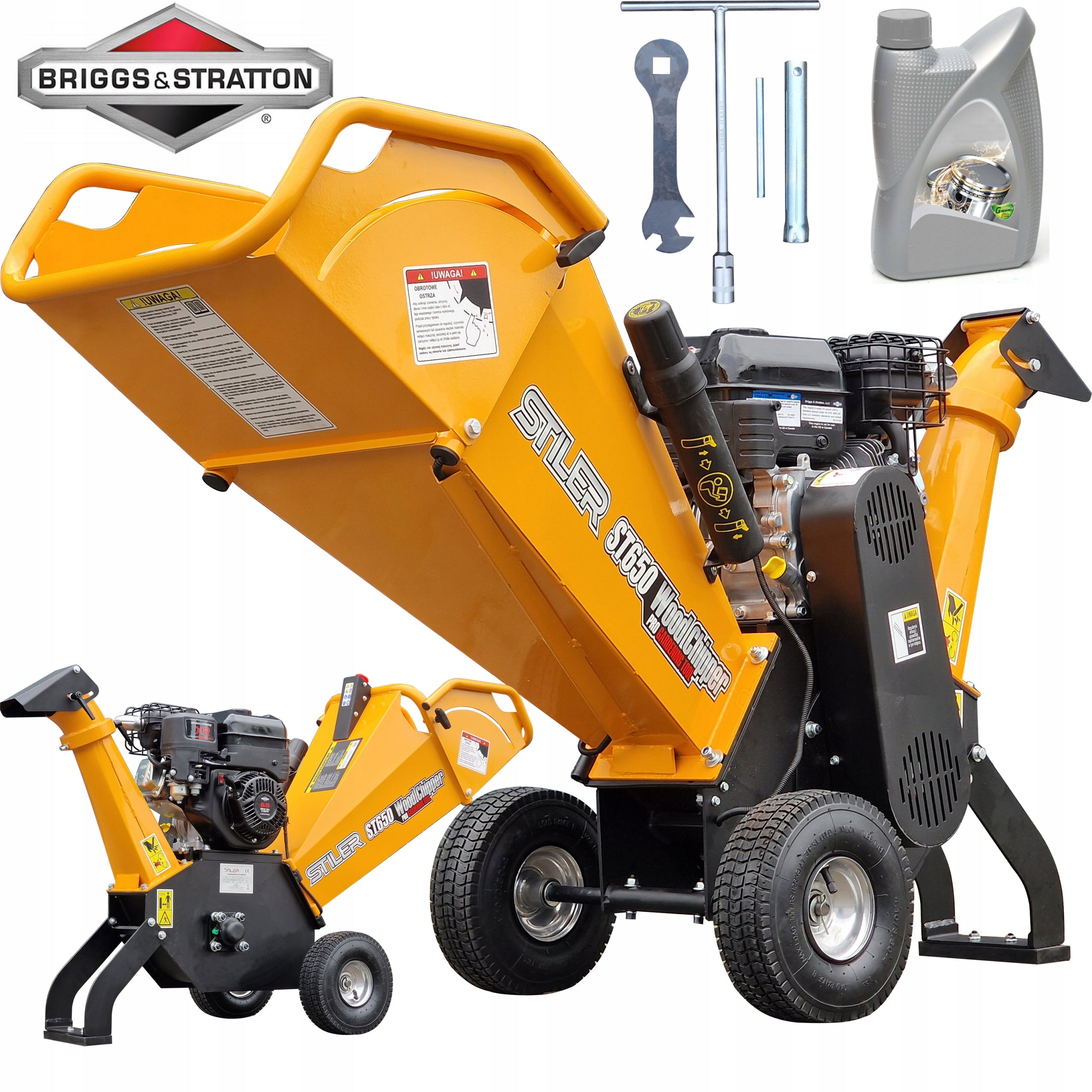 CHIPPER COMBUSTION SHREDDER FOR DRUM BRANCH STILER ENGINE B&S 7KM HIT