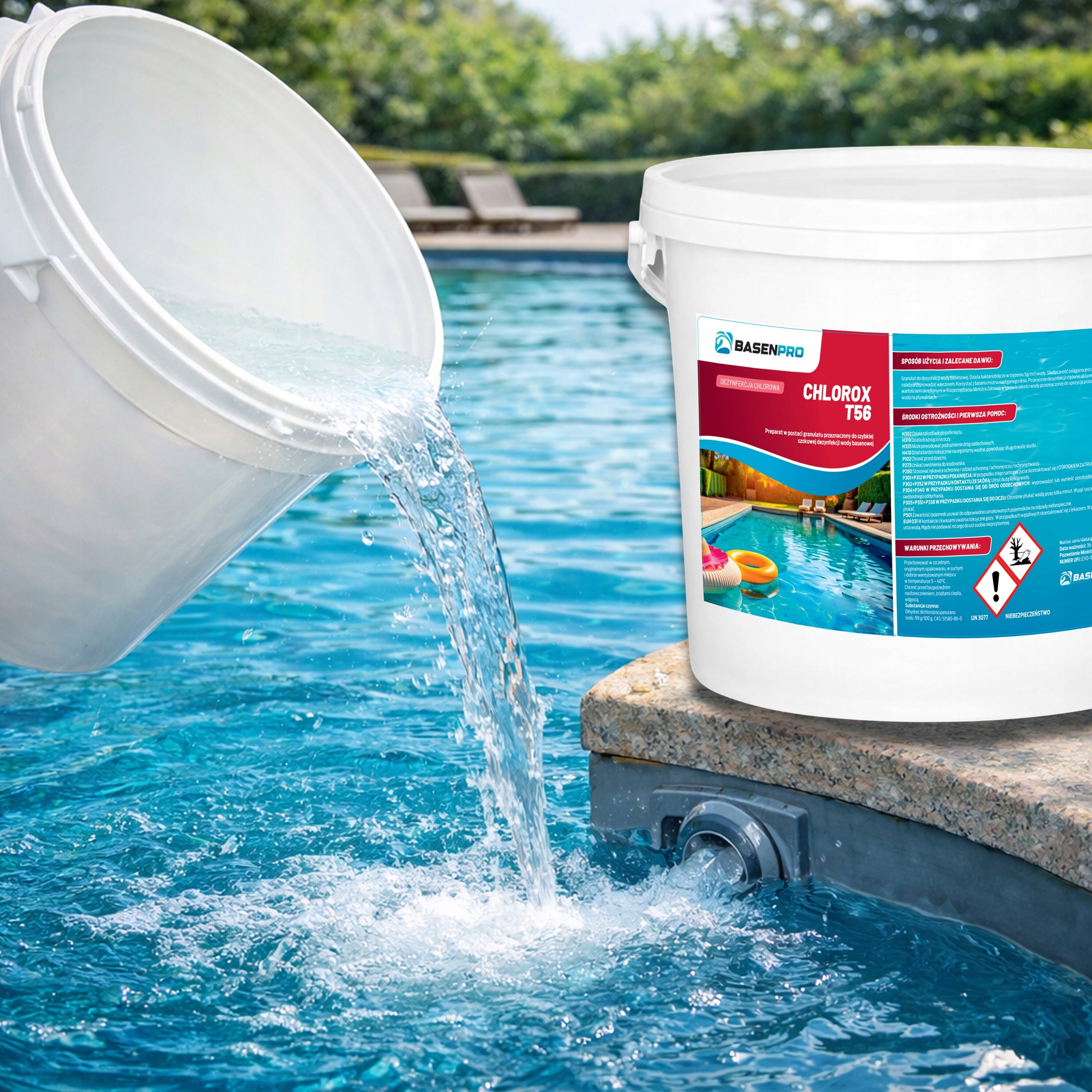CHLORINE POOL SHOCK GRANULES POOL CHEMISTRY POOL DISPENSION 5KG Brand no brand