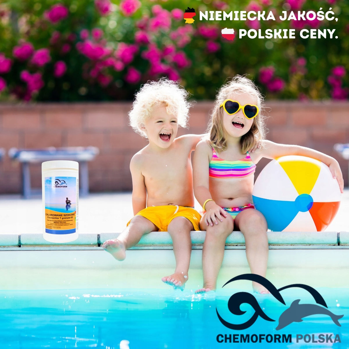CHLORINE SHOCK Chemochlor T CHEMOFORM GRANULES POOL CHEMISTRY 1kg Brand CHEMOFORM AG
