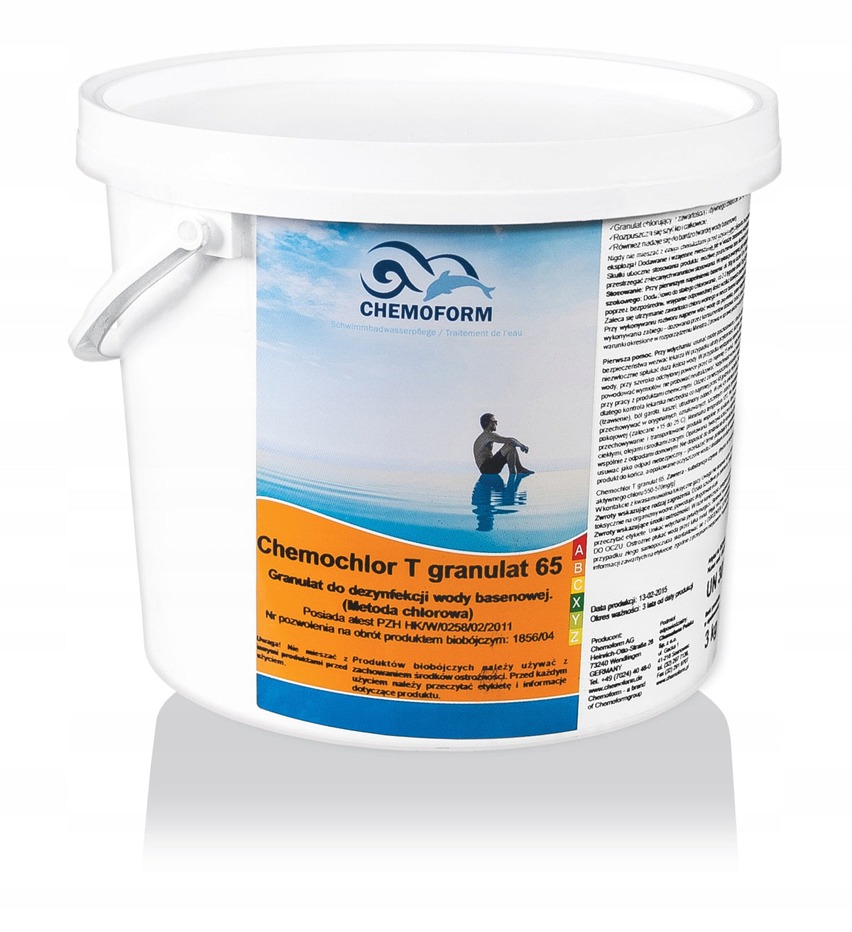 CHLORINE SHOCK T65 for Rapid Water Disinfection in Swimming Pool Jacuzzi Chemoform 3kg