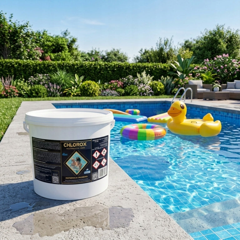 CHLOROX MULTITABLETS 200G BLUE 5KG CHLORINE TABLETS FOR SWIMMING POOL CHEMISTRY POOL Manufacturer code CHLOROX MULTITABLETKI 200G BLUE 5KG CHLOR