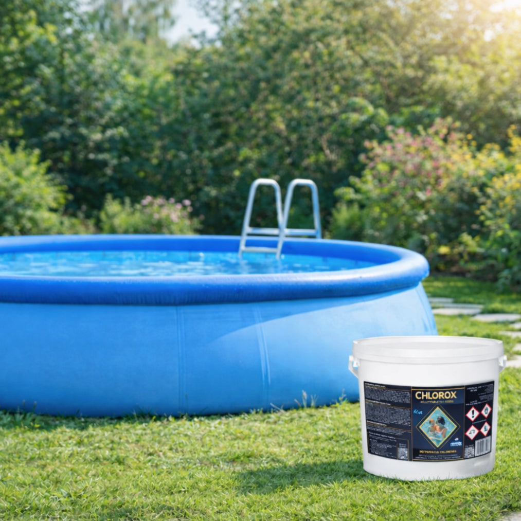 CHLOROX MULTITABLETS 200G BLUE 5KG CHLORINE TABLETS FOR SWIMMING POOL CHEMISTRY POOL Weight 5 kg