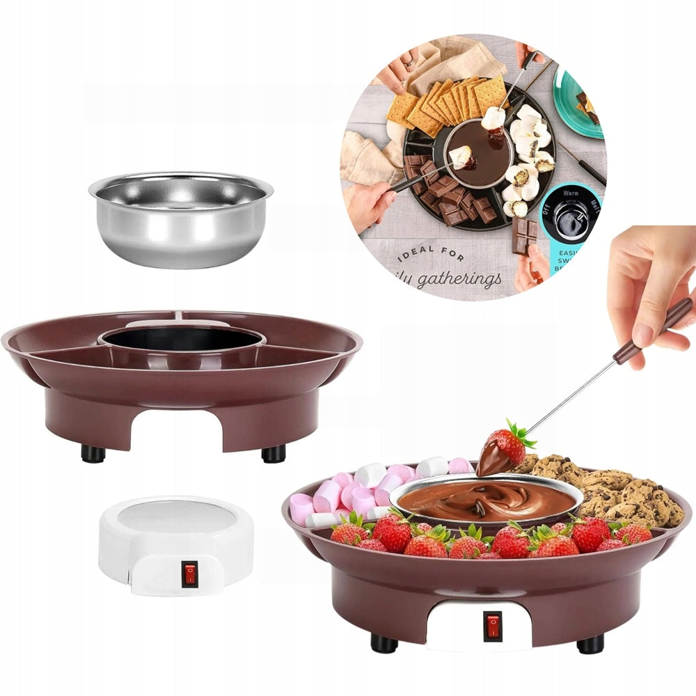 CHOCOLATE DEBAUCHERY MACHINE FONDUE LED HEATER 220V