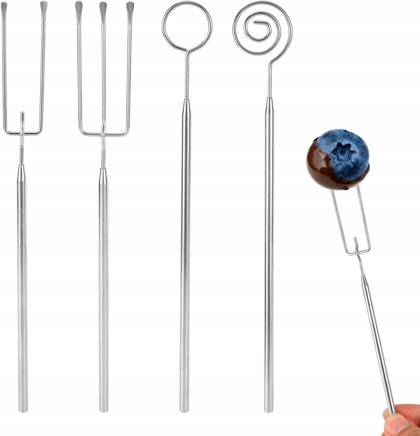 CHOCOLATE DIPPING TOOL SET STAINLESS STEEL SPOON FORKS