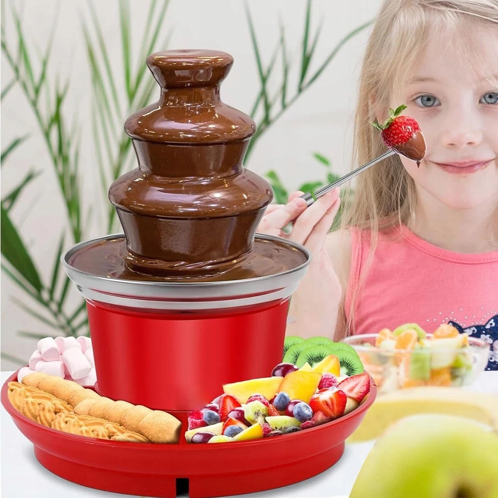 CHOCOLATE FONDUE FOUNTAIN FOR MILK CHOCOLATE 3 LEVELS FOR BIRTHDAY Brand no brand