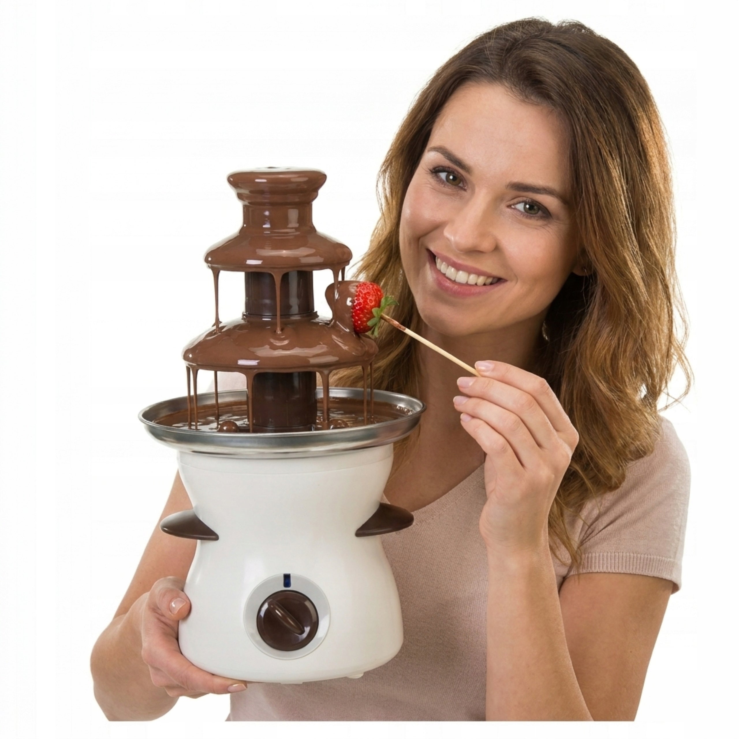 CHOCOLATE FOUNTAIN FONDUE CHOCOLATE HOMEMADE SET 190IN 3 LEVELS