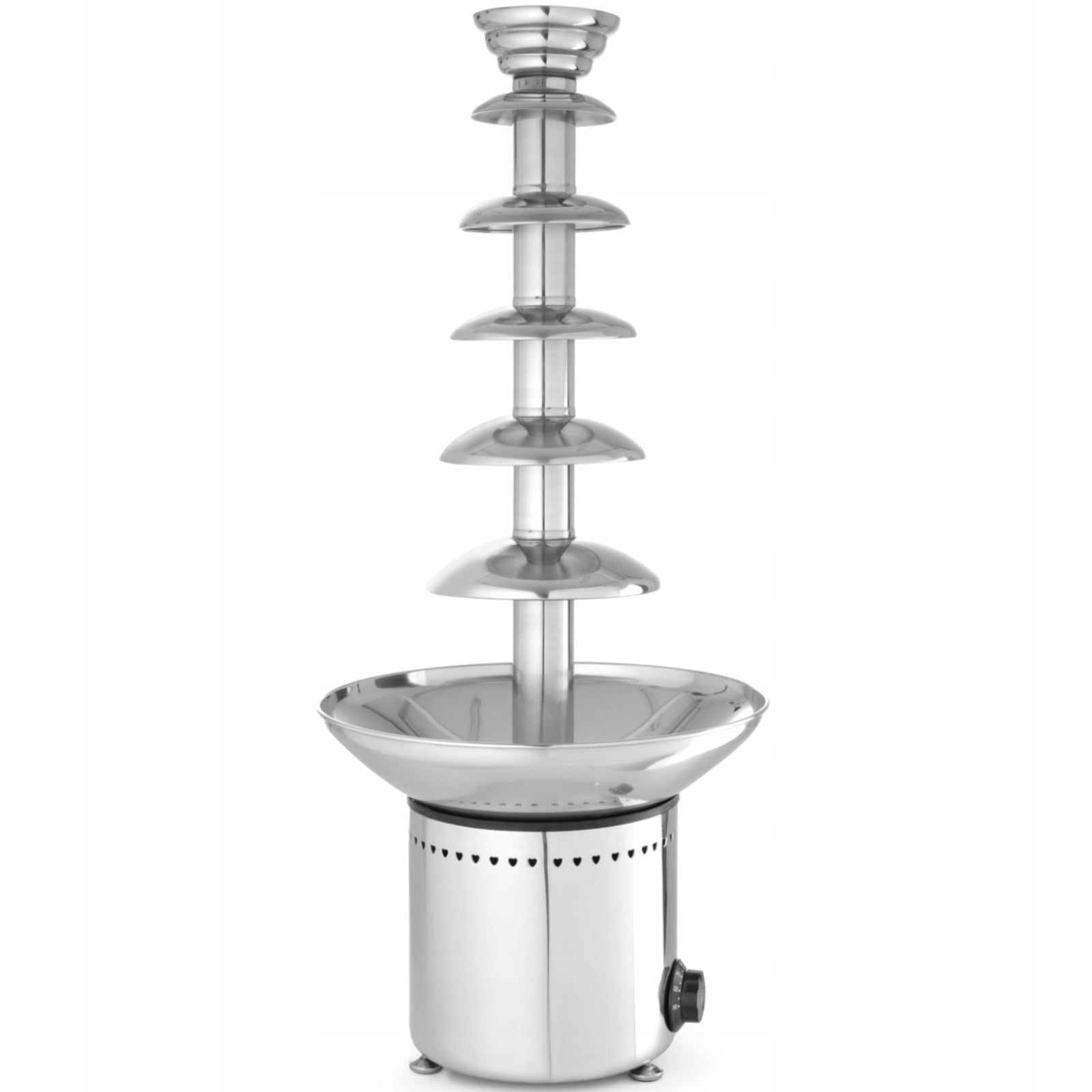 CHOCOLATE FOUNTAIN FONDUE PROFESSIONAL 6 TIER STEEL 300W HENDI