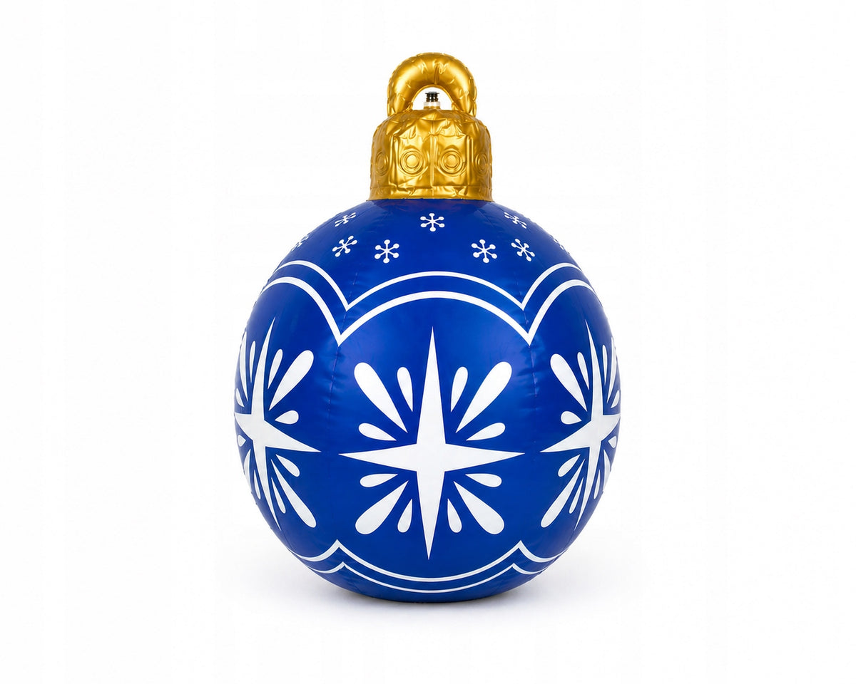 CHRISTMAS BAUBLE INFLATABLE Giant Decoration XXL 85 cm with Pump Packaging status original