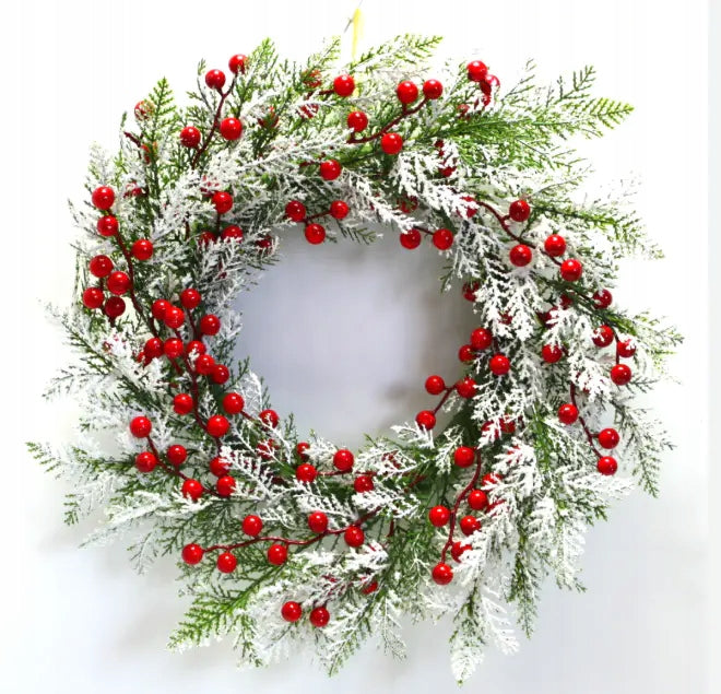 CHRISTMAS DOOR WREATH 40CM CHRISTMAS DECORATION WREATH DECORATION