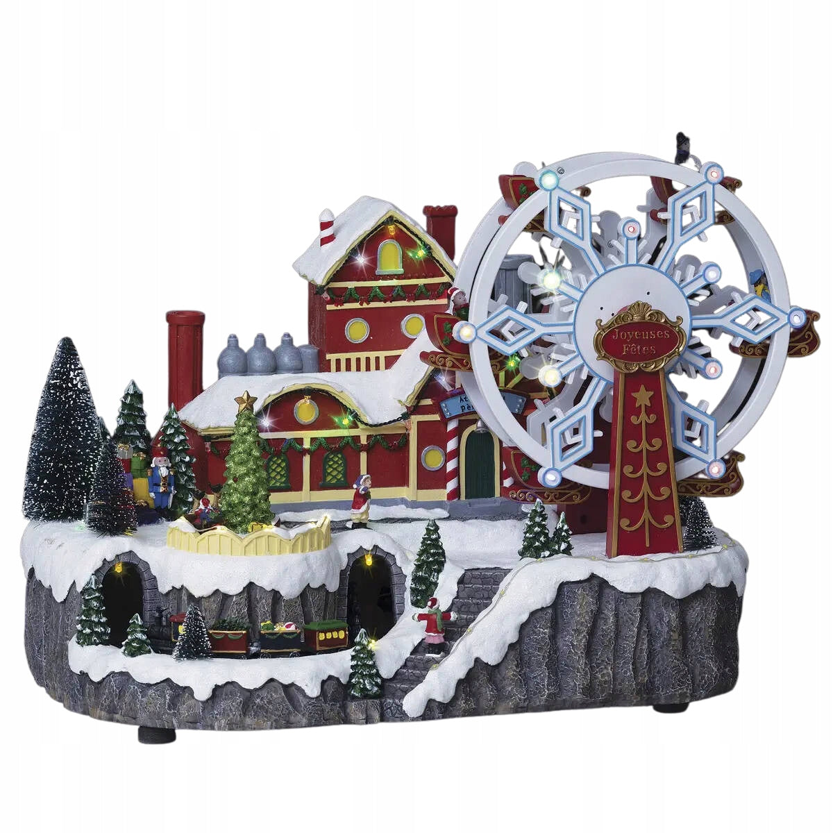 CHRISTMAS FIGURINE FERRIS WHEEL ORNAMENT LED FOR CHRISTMAS 43X27X31,5 CM