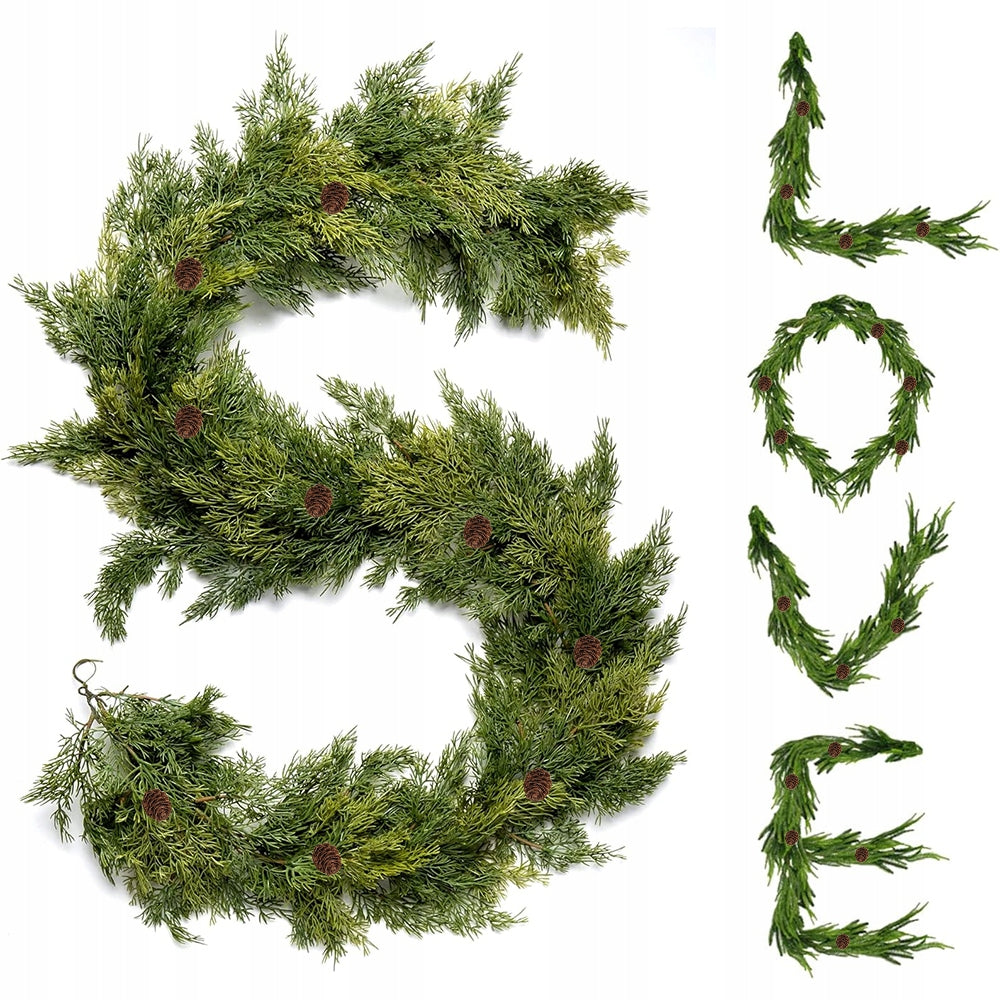 CHRISTMAS GARLAND 180CM ARTIFICIAL CHRISTMAS TREE CEDAR DOOR DECORATION Manufacturer code GIRLANDA CHOINKOWA ŚWIĄTECZNA