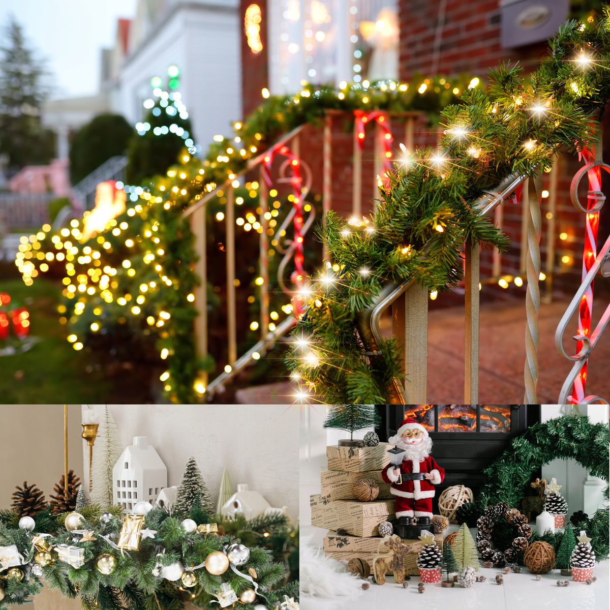 CHRISTMAS GARLAND Christmas tree 3m green spruce Christmas tree chain THICK Packaging status original
