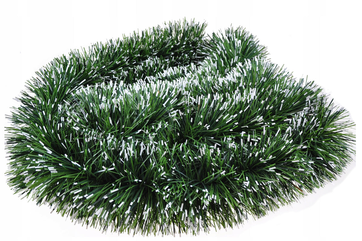 CHRISTMAS GARLAND GREEN AND WHITE CHRISTMAS TREE CHAIN 600cm / 20 cm Manufacturer code Girlanda zielono-biała 600cm Śr 20