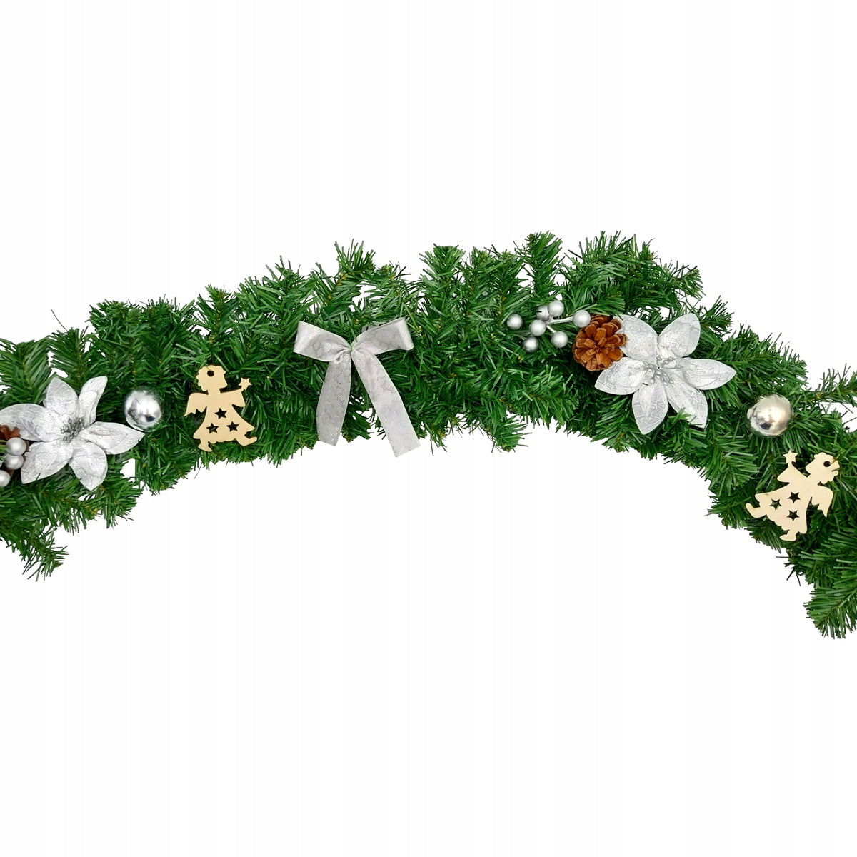 CHRISTMAS GARLAND SPRUCE WITH ORNAMENTS 180 cm CHRISTMAS WREATH